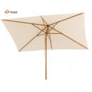 Schneider Sonnenschirm Malaga 300x200cm Seilzug Knicker Stock 48mm natur